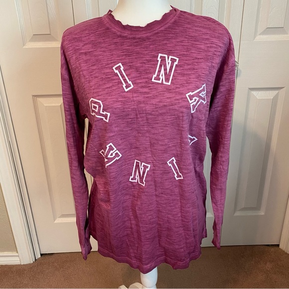 PINK Victoria's Secret Tops - PINK Victoria's
Secret Distressed
Long Sleeve Tee
NWT